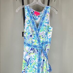 Lilly Pulitzer Multicolor Floral Wrap Midi Dress